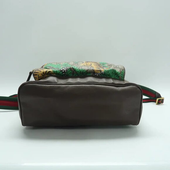 GUCCI  Brown Canvas Backpack 1022-041125 - Picture 5 of 12